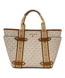 MICHAEL KORS（マイケルコース）の古着「2WAYモノグラム柄トートバッグ」｜ブラウン