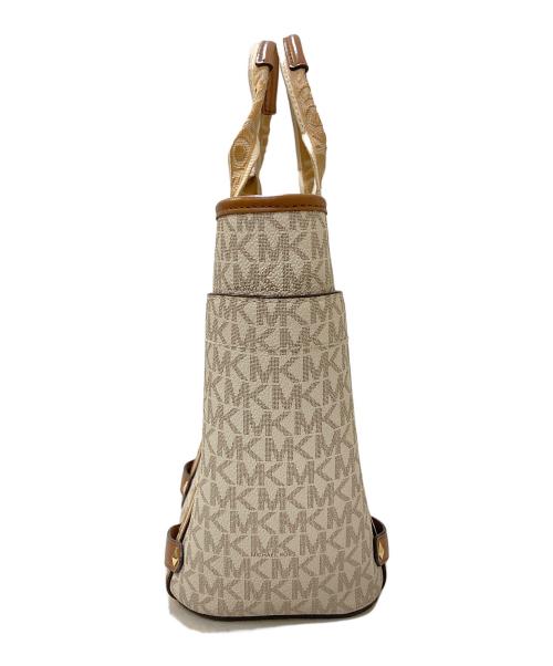 MICHAEL KORS（マイケルコース）MICHAEL KORS (マイケルコース) 2WAYモノグラム柄トートバッグ ブラウンの古着・服飾アイテム