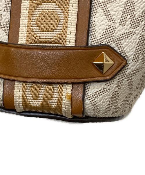 MICHAEL KORS（マイケルコース）MICHAEL KORS (マイケルコース) 2WAYモノグラム柄トートバッグ ブラウンの古着・服飾アイテム