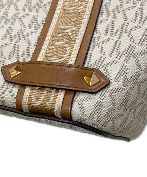 MICHAEL KORS（マイケルコース）MICHAEL KORS (マイケルコース) 2WAYモノグラム柄トートバッグ ブラウンの古着・服飾アイテム