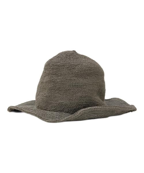 babaghuri（ババグーリ）babaghuri (ババグーリ) 和紙ハット グレー サイズ:57.5㎝の古着・服飾アイテム
