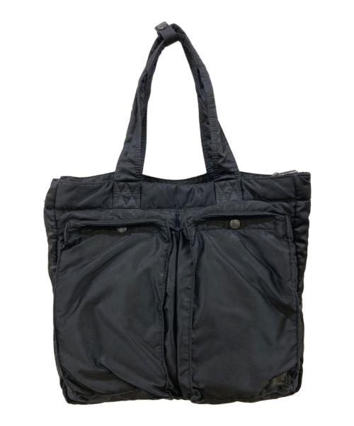 PORTER（ポーター）PORTER (ポーター) TANKER 2WAY キャリングトートバッグ ブラックの古着・服飾アイテム