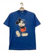 velva sheenベルバシーン）の古着「70s-80s ミッキープリントTシャツ」｜ブルー