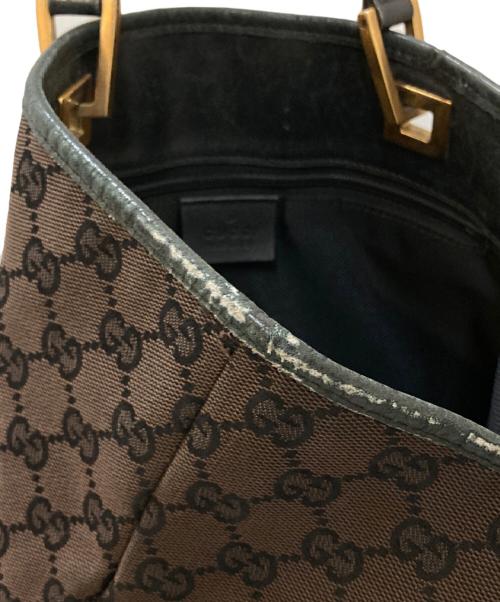 GUCCI（グッチ）GUCCI (グッチ) GGキャンバス トートバッグ ブラウンの古着・服飾アイテム