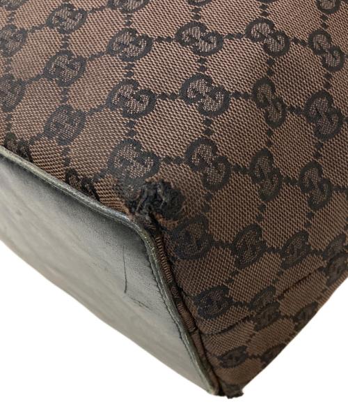 GUCCI（グッチ）GUCCI (グッチ) GGキャンバス トートバッグ ブラウンの古着・服飾アイテム