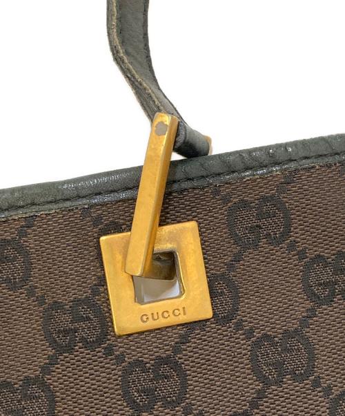 GUCCI（グッチ）GUCCI (グッチ) GGキャンバス トートバッグ ブラウンの古着・服飾アイテム