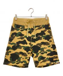 A BATHING APE（アベイシングエイプ）の古着「1st CAMO SWEAT SHORTS」｜カーキ