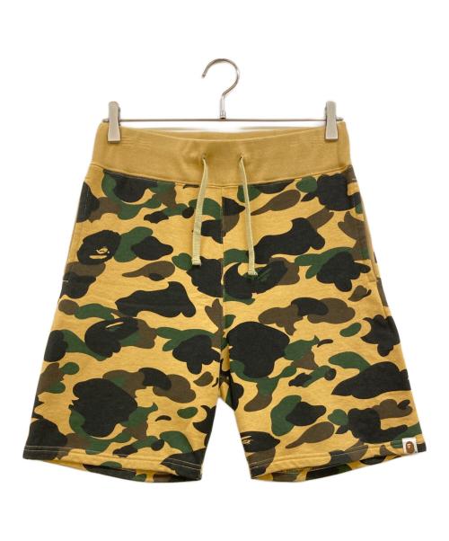 A BATHING APE（アベイシングエイプ）A BATHING APE (アベイシングエイプ) 1st CAMO SWEAT SHORTS カーキ サイズ:Sの古着・服飾アイテム