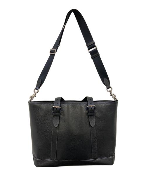 COACH（コーチ）COACH (コーチ) ワーナー 2WAYレザートートバッグ ブラックの古着・服飾アイテム