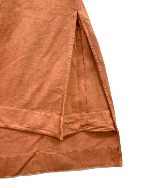 JIL SANDER（ジルサンダー）JIL SANDER (ジルサンダー) 肩ボタン サイドスリットカットソーワンピース オレンジ サイズ:XSの古着・服飾アイテム