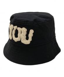 DRIES VAN NOTEN（ドリスヴァンノッテン）の古着「YOU ビジュー バケットハット」｜ブラック