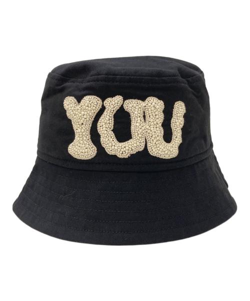 DRIES VAN NOTEN（ドリスヴァンノッテン）DRIES VAN NOTEN (ドリスヴァンノッテン) YOU ビジュー バケットハット ブラック サイズ:XS-Sの古着・服飾アイテム