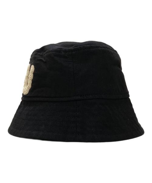 DRIES VAN NOTEN（ドリスヴァンノッテン）DRIES VAN NOTEN (ドリスヴァンノッテン) YOU ビジュー バケットハット ブラック サイズ:XS-Sの古着・服飾アイテム
