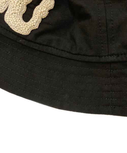 DRIES VAN NOTEN（ドリスヴァンノッテン）DRIES VAN NOTEN (ドリスヴァンノッテン) YOU ビジュー バケットハット ブラック サイズ:XS-Sの古着・服飾アイテム