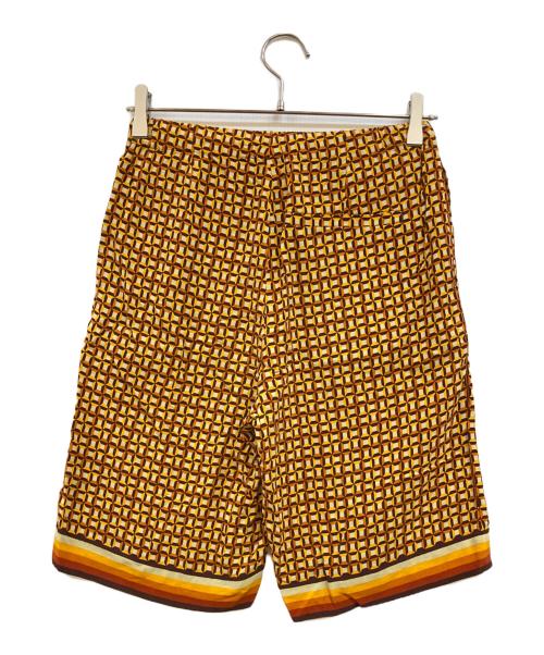 DRIES VAN NOTEN（ドリスヴァンノッテン）DRIES VAN NOTEN (ドリスヴァンノッテン) 総柄ショーツ オレンジ サイズ:44の古着・服飾アイテム