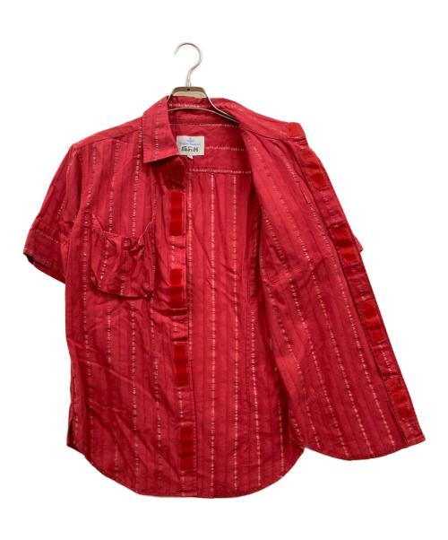 Vivienne Westwood man（ヴィヴィアン ウェストウッド マン）Vivienne Westwood man (ヴィヴィアン ウェストウッド マン) ラメブレンドライン Wポケットシャツ レッド サイズ:46の古着・服飾アイテム