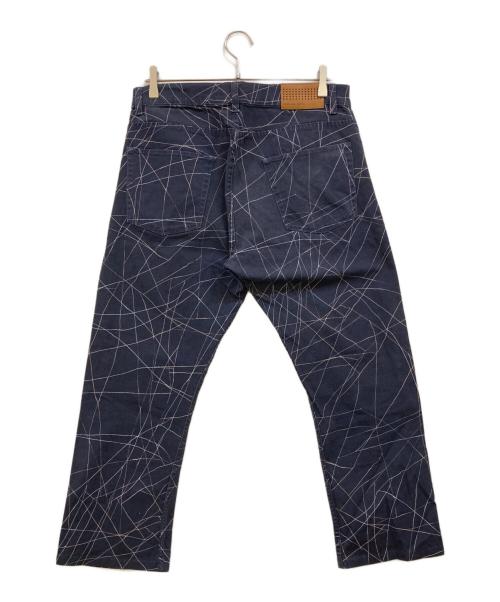 DRIES VAN NOTEN（ドリスヴァンノッテン）DRIES VAN NOTEN (ドリスヴァンノッテン) 総柄パンツ ネイビー サイズ:W32の古着・服飾アイテム