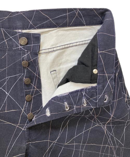 DRIES VAN NOTEN（ドリスヴァンノッテン）DRIES VAN NOTEN (ドリスヴァンノッテン) 総柄パンツ ネイビー サイズ:W32の古着・服飾アイテム