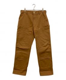CarHartt（カーハート）の古着「ICONIC B01 FIRM DUCK DOUBLE-FRONT DUNGAREE」｜ブラウン