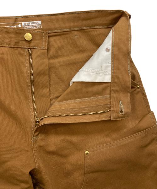 CarHartt（カーハート）CarHartt (カーハート) ICONIC B01 FIRM DUCK DOUBLE-FRONT DUNGAREE ブラウン サイズ:34×32の古着・服飾アイテム