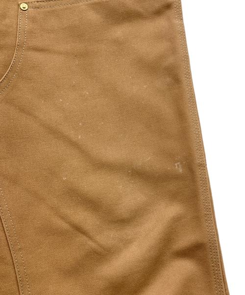CarHartt（カーハート）CarHartt (カーハート) ICONIC B01 FIRM DUCK DOUBLE-FRONT DUNGAREE ブラウン サイズ:34×32の古着・服飾アイテム