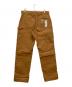 CarHartt (カーハート) ICONIC B01 FIRM DUCK DOUBLE-FRONT DUNGAREE ブラウン サイズ:34×32：13000円