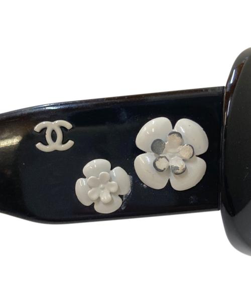 CHANEL（シャネル）CHANEL (シャネル) カメリア ココマーク サングラス ブラック サイズ:56□16の古着・服飾アイテム
