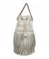 J&M DAVIDSON (ジェイ＆エム デヴィッドソン) カーニバル フリンジ チェーンショルダーバッグ ホワイト：27000円
