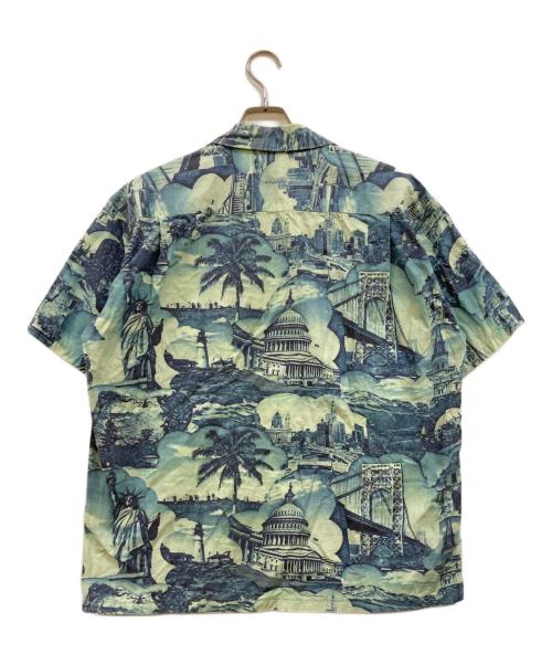 Sun Surf（サンサーフ）Sun Surf (サンサーフ) BEAMS (ビームス) 別注 COTTON TYPEWRITER OPEN SHIRT ブルー サイズ:XLの古着・服飾アイテム