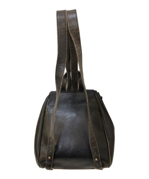 Christian Dior（クリスチャン ディオール）Christian Dior (クリスチャン ディオール) CDロゴ金具 レザーリュック ブラックの古着・服飾アイテム