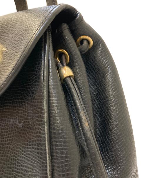 Christian Dior（クリスチャン ディオール）Christian Dior (クリスチャン ディオール) CDロゴ金具 レザーリュック ブラックの古着・服飾アイテム
