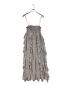 holiday（ホリデー）の古着「FLOWER PRINT RUFFLE RUFFLE STRAP DRESS」｜グレー