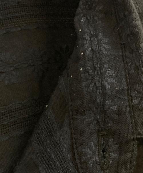 Niche.（ニッチ）Niche. (ニッチ) ジャガードレースオーバーシャツ ブラック サイズ:Lの古着・服飾アイテム