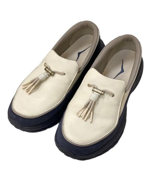 HOKA（ホカ）HOKA (ホカ) Speed Loafer Birch ホワイト×パープル サイズ:28.5㎝の古着・服飾アイテム