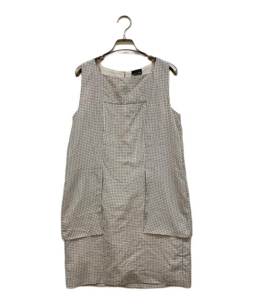 FENDI（フェンディ）FENDI (フェンディ) ノースリーブシルクワンピース ホワイト サイズ:40の古着・服飾アイテム