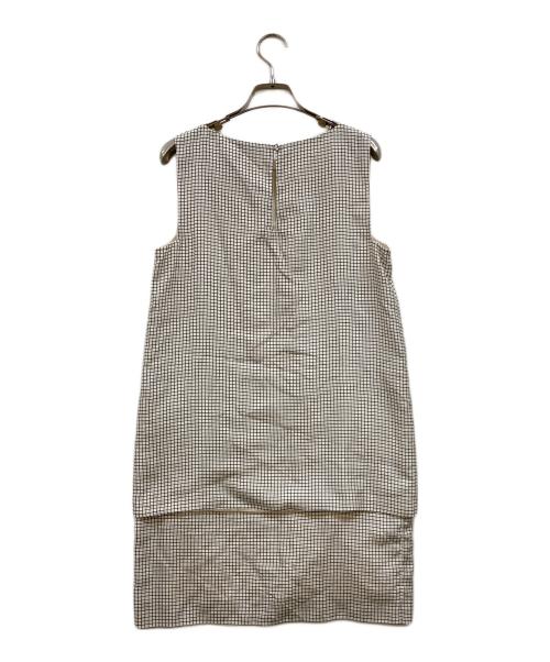 FENDI（フェンディ）FENDI (フェンディ) ノースリーブシルクワンピース ホワイト サイズ:40の古着・服飾アイテム