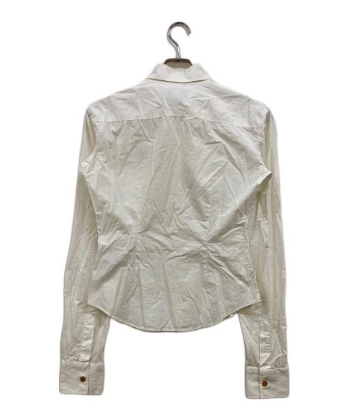 Vivienne Westwood（ヴィヴィアンウエストウッド）Vivienne Westwood (ヴィヴィアンウエストウッド) オーブワンポイントシャツ ホワイト サイズ:42の古着・服飾アイテム