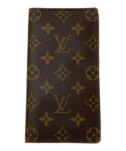 LOUIS VUITTON（ルイ ヴィトン）LOUIS VUITTON (ルイ ヴィトン) ポルトバルール カルトクレディ モノグラム 長財布 ブラウンの古着・服飾アイテム