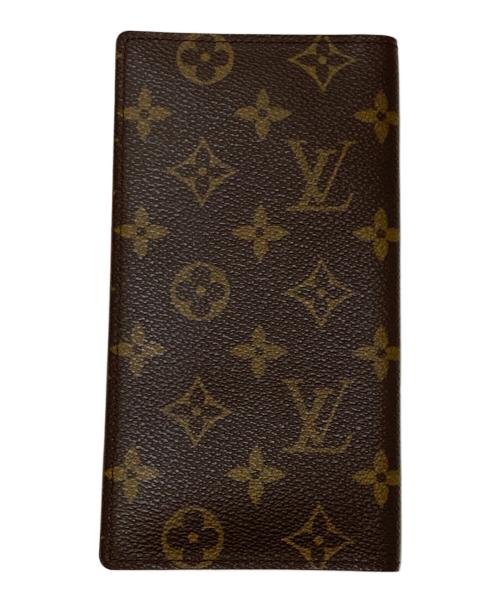LOUIS VUITTON（ルイ ヴィトン）LOUIS VUITTON (ルイ ヴィトン) ポルトバルール カルトクレディ モノグラム 長財布 ブラウンの古着・服飾アイテム