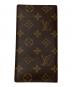 LOUIS VUITTON (ルイ ヴィトン) ポルトバルール カルトクレディ モノグラム 長財布 ブラウン：18000円