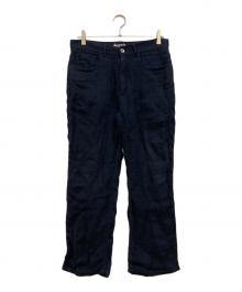 AURALEE（オーラリー）の古着「LINEN DOUBLE FACE 5P PANTS」｜ネイビー