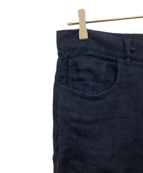 AURALEE（オーラリー）AURALEE (オーラリー) LINEN DOUBLE FACE 5P PANTS ネイビー サイズ:3の古着・服飾アイテム