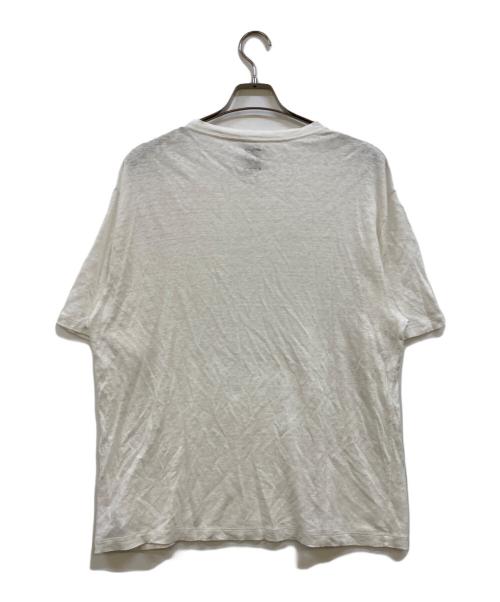 BATONER（バトナ―）BATONER (バトナ―) NORMANDY LINEN T-SHIRT ホワイト サイズ:3の古着・服飾アイテム