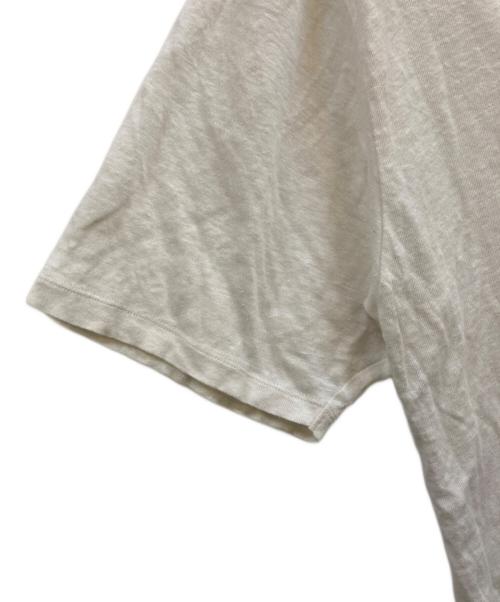 BATONER（バトナ―）BATONER (バトナ―) NORMANDY LINEN T-SHIRT ホワイト サイズ:3の古着・服飾アイテム
