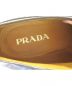 中古・古着 PRADA プラダ ウィングチップレザーシューズ ブラック×ブラウン 25,5cm：46204円
