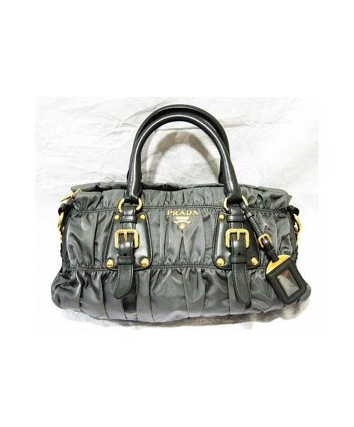 PRADA（プラダ）PRADA プラダ 2wayハンドバッグ グレーの古着・服飾アイテム