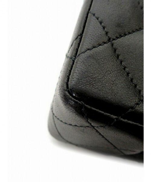 CHANEL（シャネル）CHANEL (シャネル) Wフラップチェーンショルダーバッグ ブラック 3145905の古着・服飾アイテム
