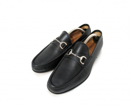 GUCCI（グッチ）GUCCI (グッチ) ビットローファー ブラック サイズ:7 1/2の古着・服飾アイテム