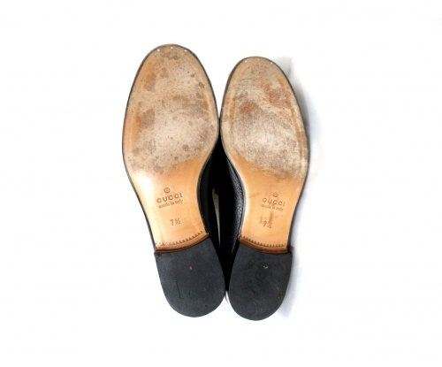 GUCCI（グッチ）GUCCI (グッチ) ビットローファー ブラック サイズ:7 1/2の古着・服飾アイテム