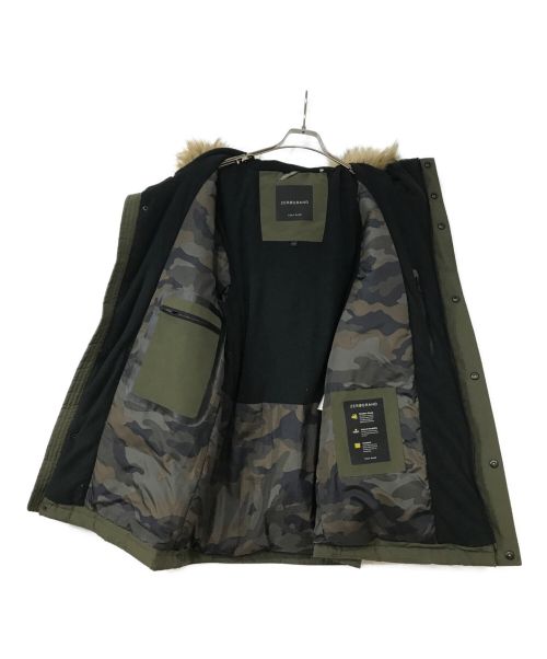 COLE HAAN（コールハーン）COLE HAAN (コールハーン) ゼログランド フーデッド ストレッチ ダウン パーカー オリーブ サイズ:Mの古着・服飾アイテム